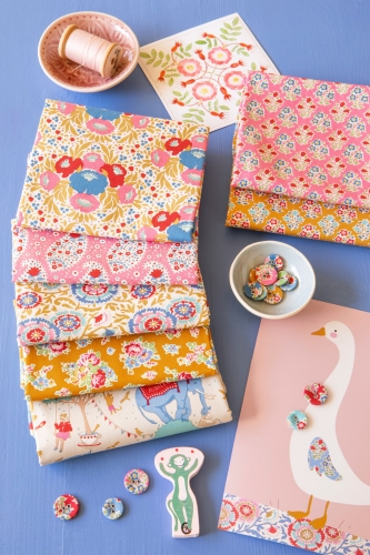 Tilda Patchwork Stoff Baumwolle - Jubilee - Sue Mustard